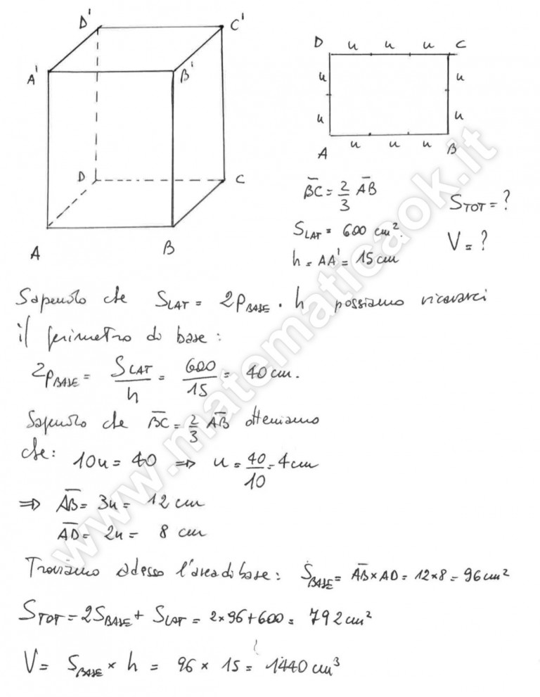 Calcolare Il Volume Di Un Parallelepipedo