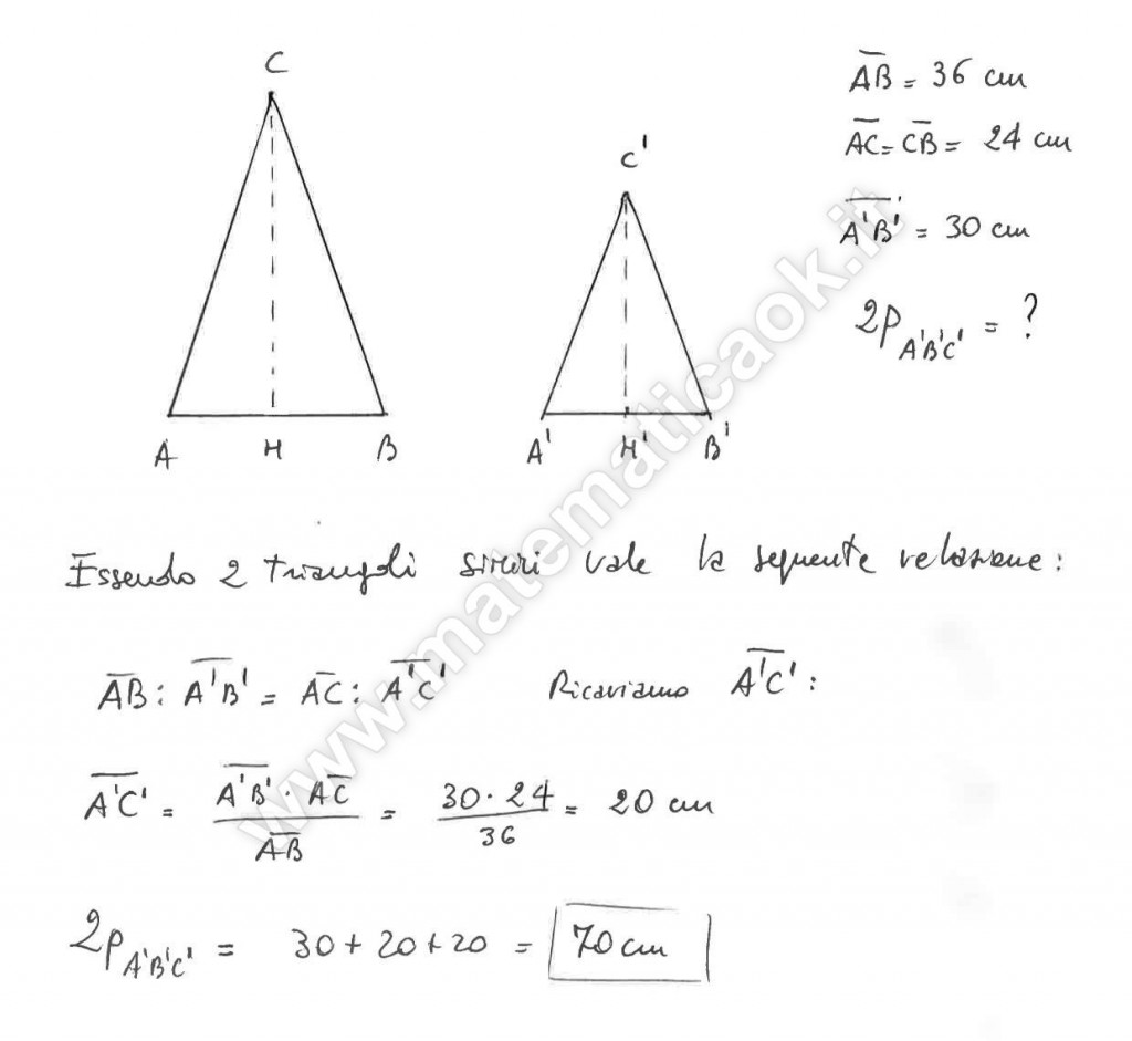 Come Calcolare La Base Di Un Triangolo Isoscele