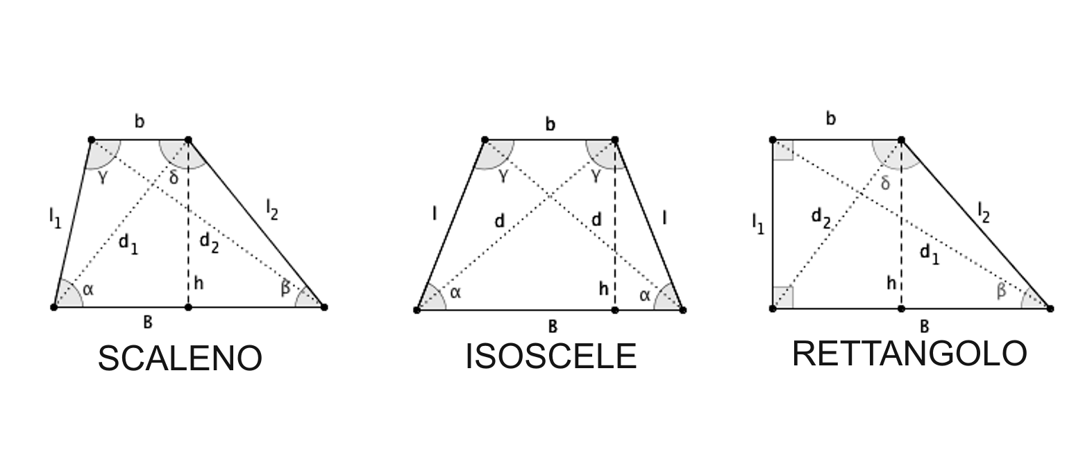 Trapezio: definizione, formule e proprietà – μatematicaΘk